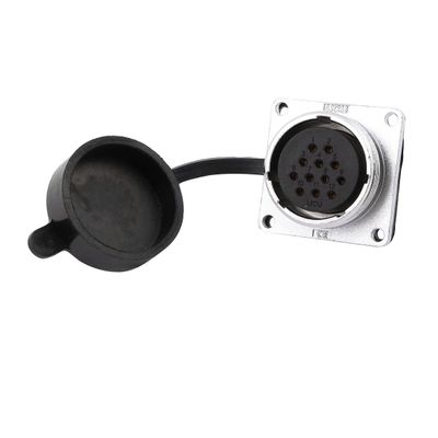 Aexit XA28 AC Distribution electrical 500V 10A 12 Terminals Female Aviation Connector Joint w Rubber Cover