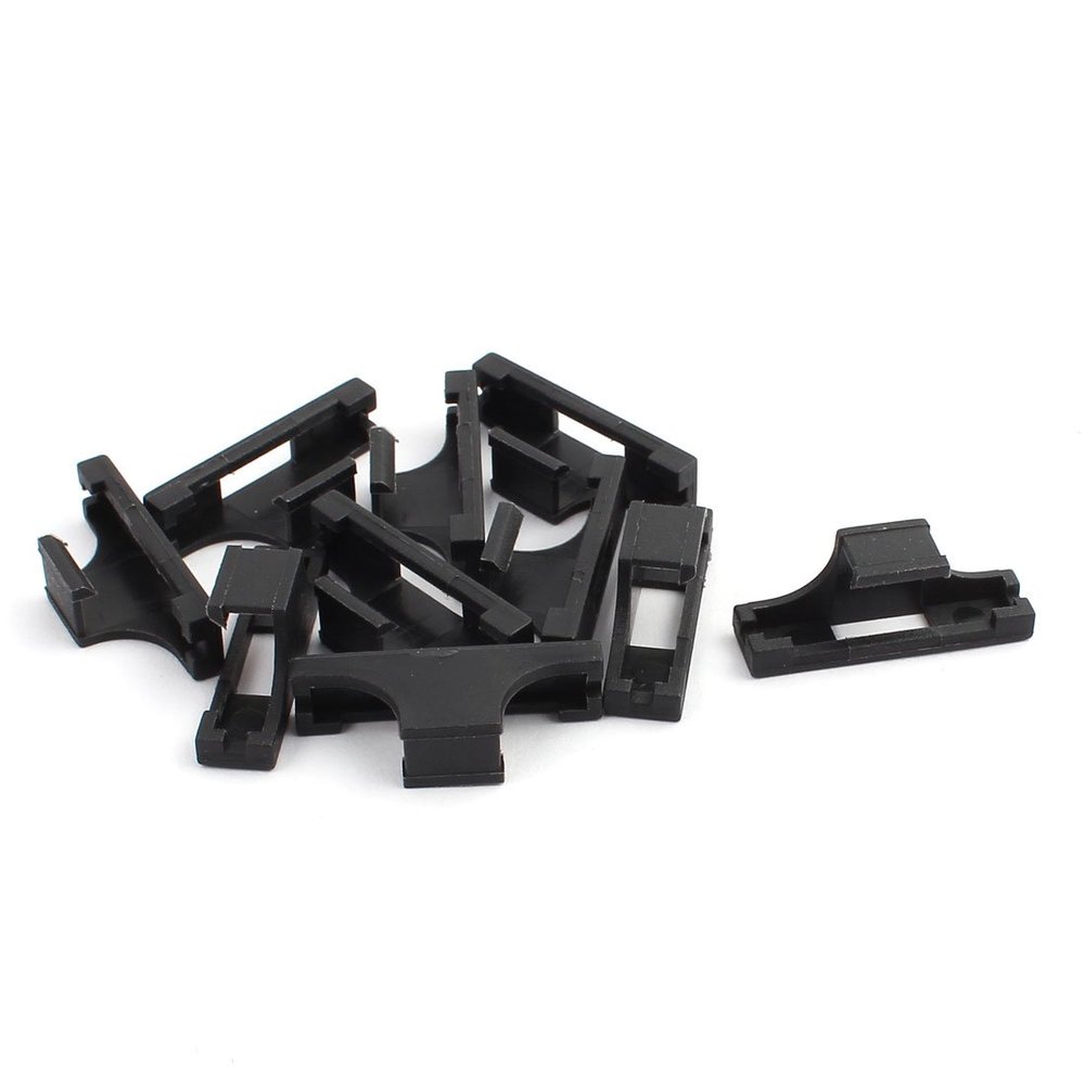 Aexit 10Pcs Extension Electrical equipment Cable Clip for RC Airplane Black 32mm x 12mm x 8mm
