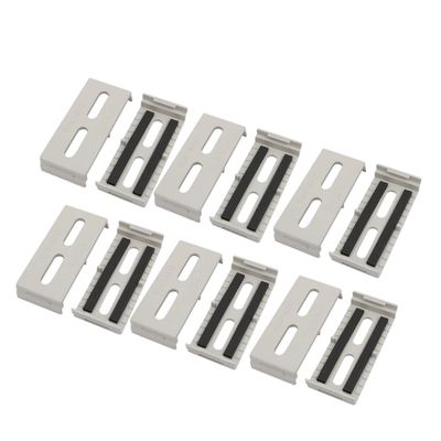 Aexit 12 Pcs Transmission Plastic 95mmx40mmx16mm Cable Line Holder Wire Organizer Grey for Office