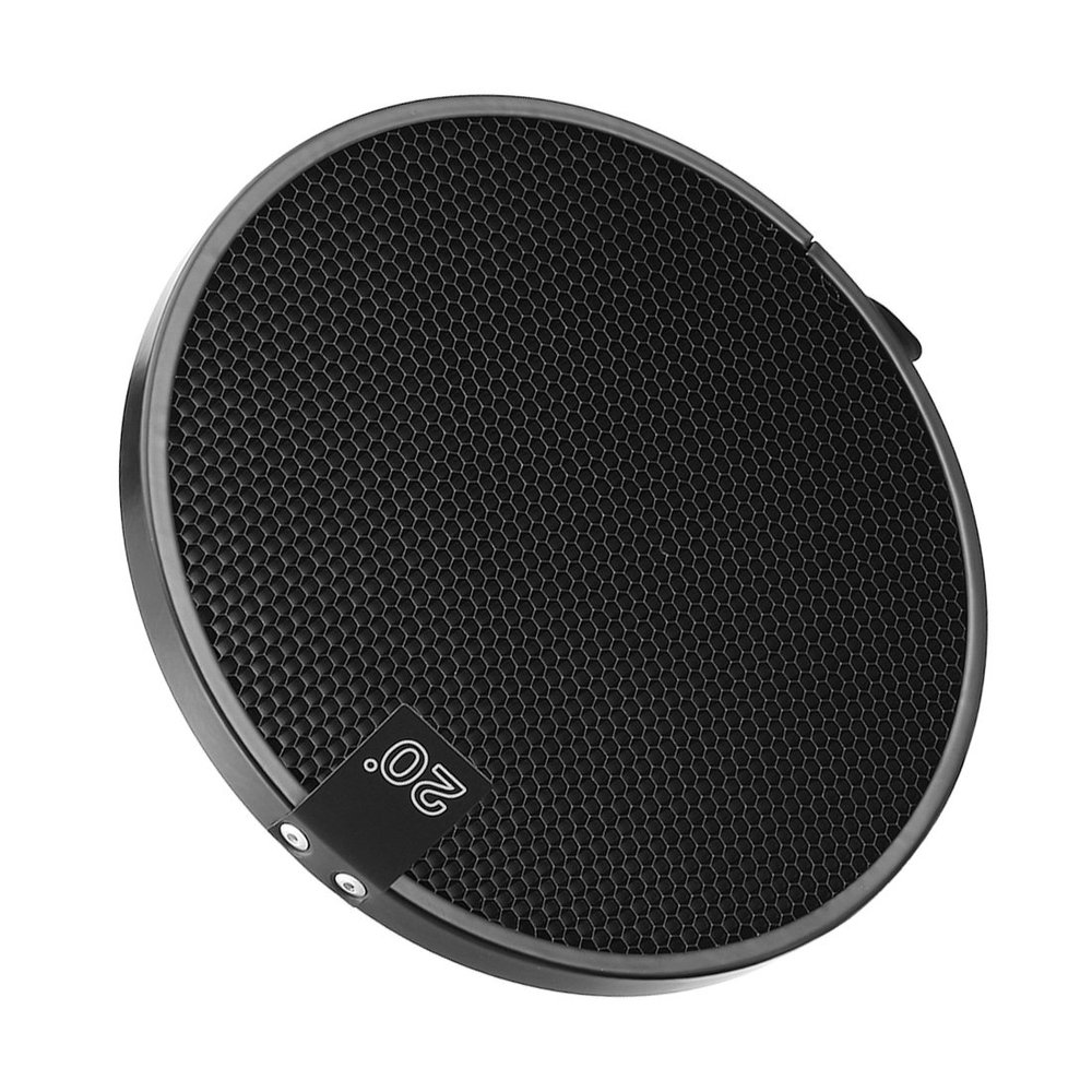 Aexit 20 Degree Lighting fixtures and controls Honeycomb Grid Black for 7-inch Reflector Diffuser Lamp Shade Dish