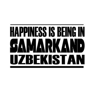 Custom Brother - Happiness is Being in SAMARKAND Uzbekistan Car Laptop Wall Sticker h15