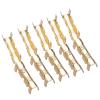 100 pcs Brass Spade Connectors Kit, Male and Female Terminals for Car Audio Speaker Electric Wiring, Quick Connect Butt Connector AWG 22-14 view 1