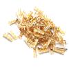 100 pcs Brass Spade Connectors Kit, Male and Female Terminals for Car Audio Speaker Electric Wiring, Quick Connect Butt Connector AWG 22-14 view 2