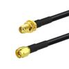 BINGFU Ham Radio Antenna Extension Relocation Cable SMA Male to Female RG58 Coaxial Jumper Cable 1m 3 feet for BaoFeng Wouxun Icom Yaesu Vertex Standard Horizon Marine VHF Ham Radio view 3