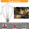 Romasaty 25-Pack ST35 Light Bulbs Replacement Edison Clear Bulbs -5 Watts C7/E12 Screw Base for Indoor/Outdoor Patio String Lights view 2