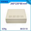 Davitu (1 pcs) desktop electric meter panel 26022080 mm abs plastic diy electronics box projector - (Color: Beige) view 1