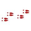 Buck Deer Tracks - Vinyl Decal Sticker - 17" x 7" - Red Engine Turn view 1