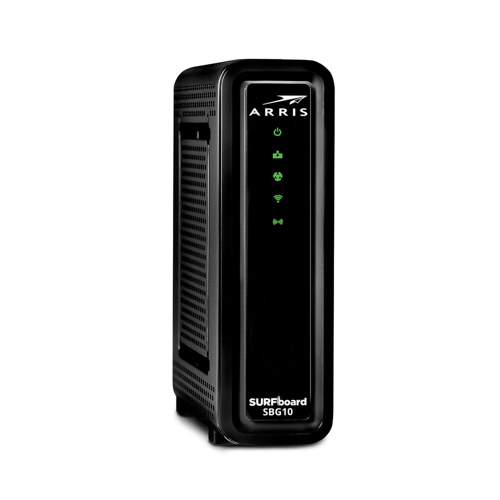 Arris (SBG10) - Cable Modem Router Combo - DOCSIS 3.0 16 x 4 Gigabit & AC1600 WiFi, [Check with Your Provider for Compatibility] 400 Mbps Max Internet Speeds