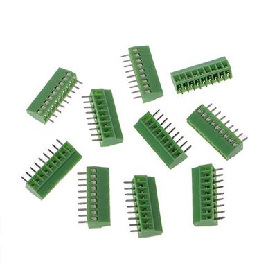 Davitu 10 Pcs 2Pin-10Pin Screw PCB Mounted Terminal Blocks Connector 2.54mm Pitch - (Color: 9pin)