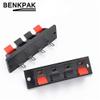 Davitu 5pcs Single Row 4 Pin 4 Position Speaker Terminal Board Connectors view 1
