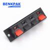 Davitu 5pcs Single Row 4 Pin 4 Position Speaker Terminal Board Connectors view 3