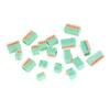 Davitu 5PCS Davitu 2/3/4/5/6/7/8/9/10P KF141R KF141V 2.54mm Pitch PCB Connectors Spring Screless Copper Green Terminal Block Bent Foot - (Color: 5) view 4