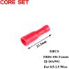 Davitu 50pcs/lot Male Female Bullet Connector Crimp Terminals Wiring For 22-16AWG 16-14AWG 0.5-1.5/1.5-2.5 Wire - (Color: MRD2-156 male) view 3