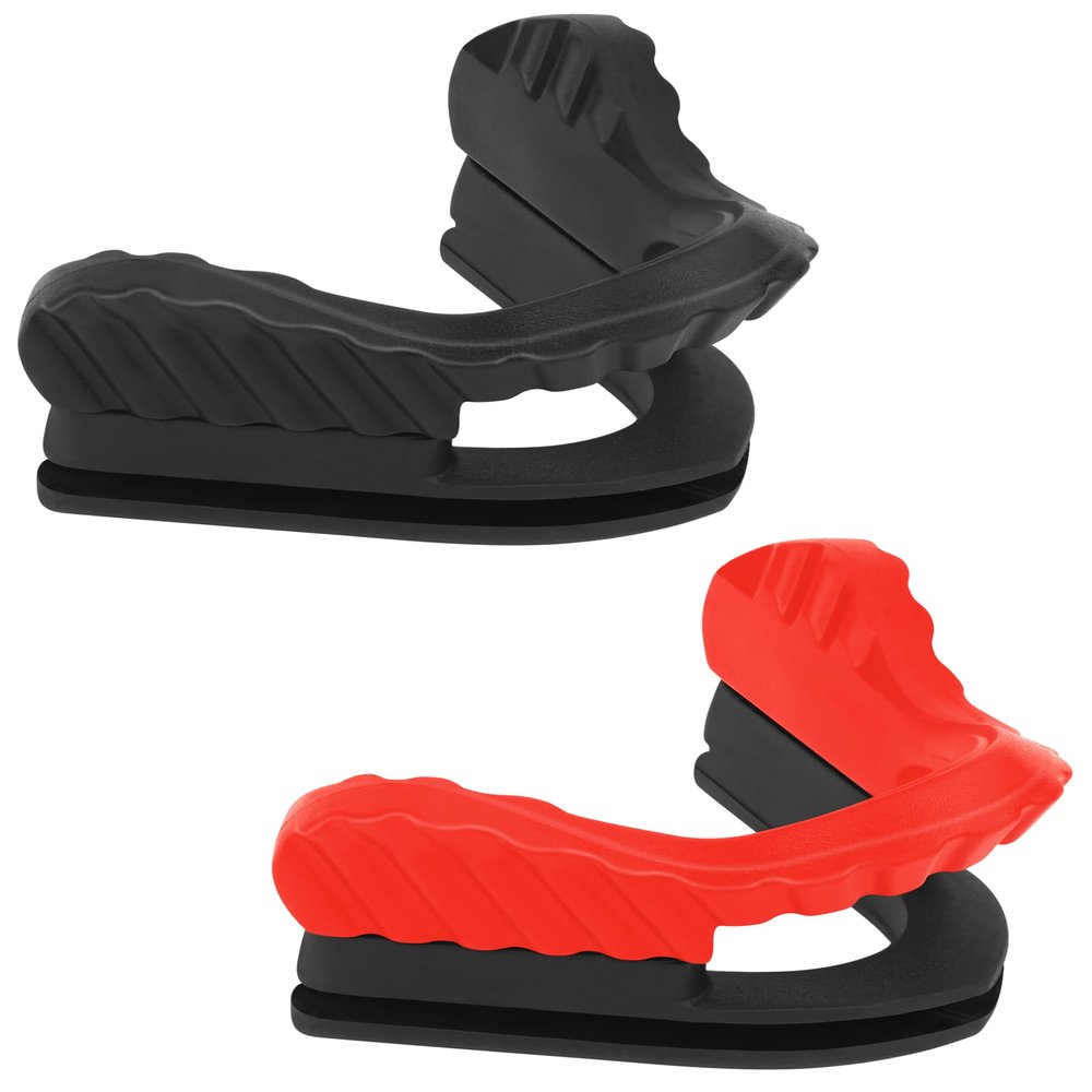 BLAZERBUCK Replacement Nose Pads Nose Pieces for Oakley M Frame Series Sunglasses - Black + Red