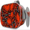 Decal Style Skin Wrap Compatible with Oculus Go Headset - Scattered Skulls Red (Oculus NOT Included) view 1