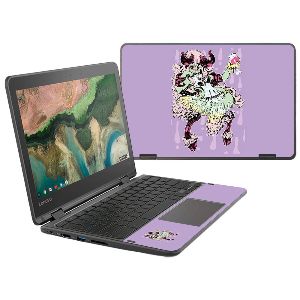 MightySkins Skin Compatible with Lenovo 300e Chromebook 11.6" (2018) - Satyr | Protective, Durable, and Unique Vinyl Decal wrap Cover | Easy to Apply, Remove, and Change Styles | Made in The USA