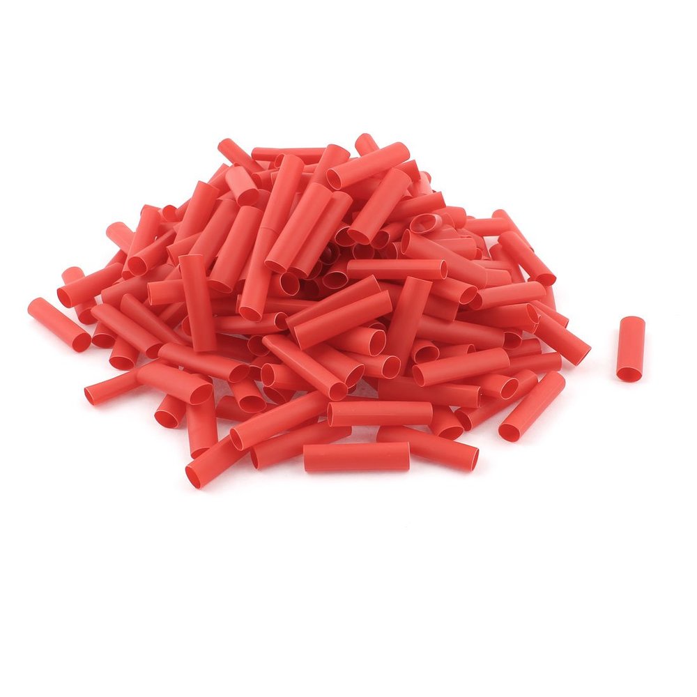Aexit Red 6mm Electrical equipment Dia 2:1 Polyolefin Heat Shrink Tubing Shrinkable Tube 30mm 240pcs