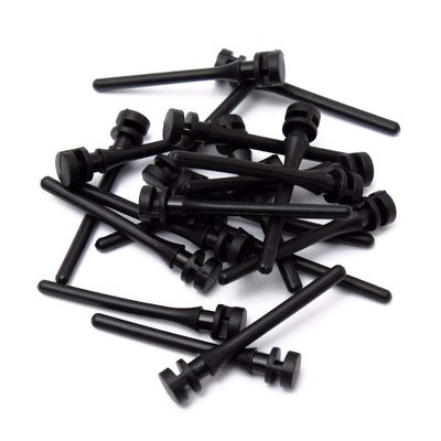 ZHONGJIUYUAN 32 Pieces Screw Pin Rivet Rubber PC Fan Noise Absorbtion Fans Anti Vibration Mount Silicone Screws (Black)