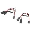 Aexit 2pcs 20cm Electrical equipment M/F Y Splitter Connector Extension Cable Wire Line for RC Model view 1