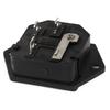 Aexit IEC320 AC Distribution electrical 250V 10A 3 Terminals Screw Mount PowerSocket Black view 2