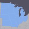 TOPO GPS Map for Garmin US Midwest IL IN IO KN MI MN MO NE ND OH SD WI view 1