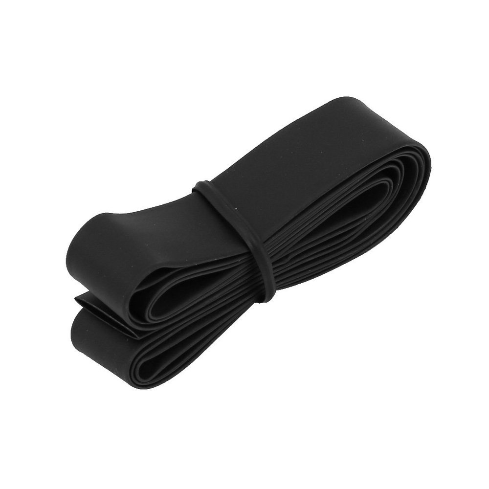 Aexit Polyolefin Heat Electrical equipment Shrinkable Tube Wire Cable Sleeve 1 Meters Length 8mm Inner Dia Black