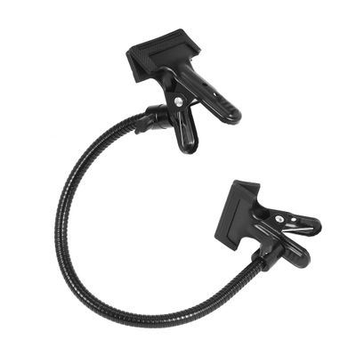Aexit 50cm/20inch Length Lighting fixtures and controls Gooseneck Camera Mount Double Ended Strong Force Clip Clamp