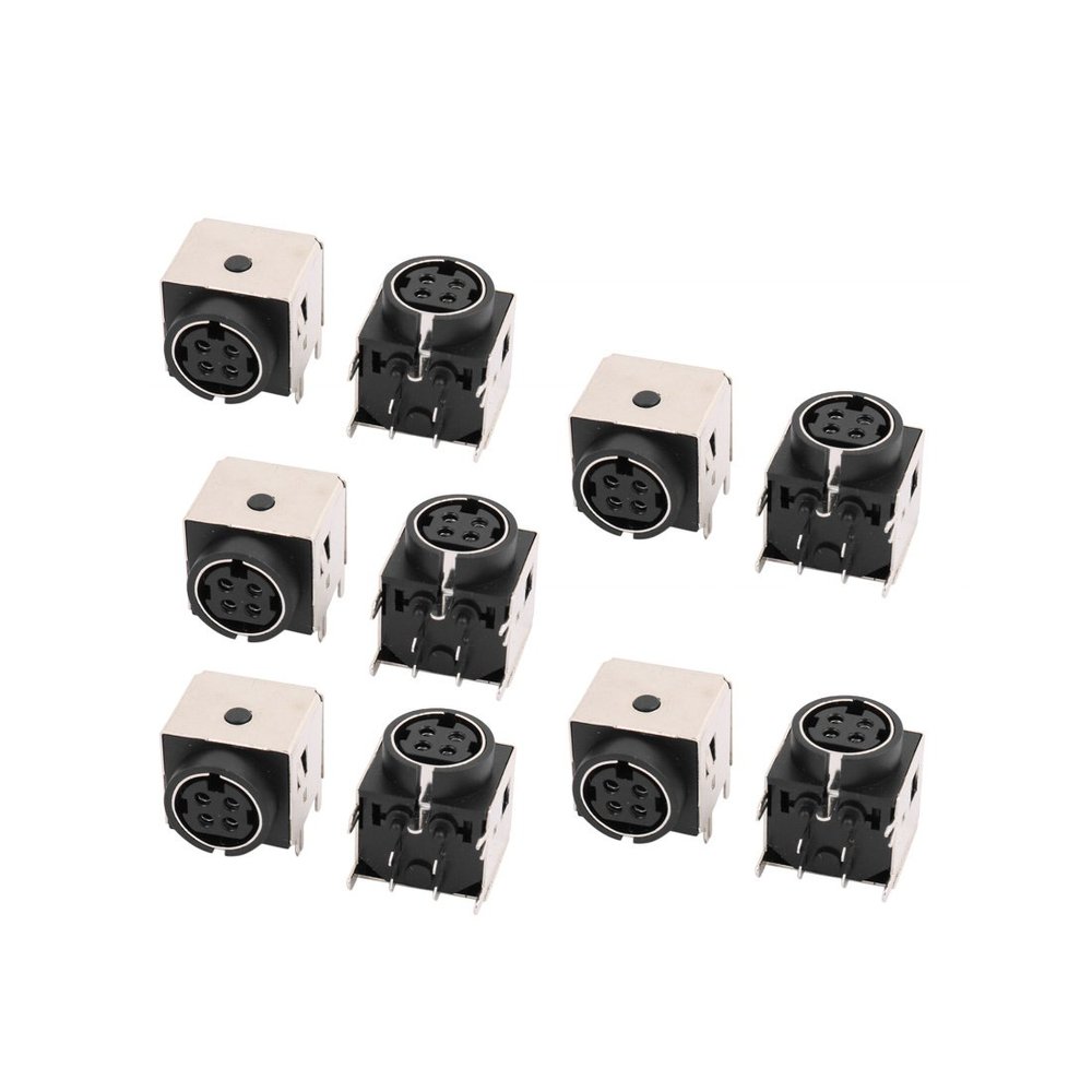 Aexit 10 Pcs Distribution electrical DC Power Socket Connector 4P for Gateway M350 M675 M350WVN