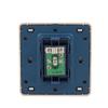 Aexit Single Port Distribution electrical House Television Socket Outlet Wall Plate Golden Tone 86mmx86mm view 3