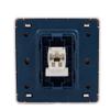Aexit Single Port Distribution electrical Telephone RJ11 Socket Outlet Wall Plate White 86mmx86mm view 3