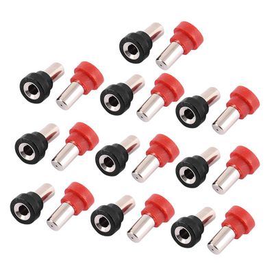 Aexit 20pcs 4mm Electrical equipment Red Black Metal Banana Female Connector Audio Coupler Adapter for RC Airplane Aircraft