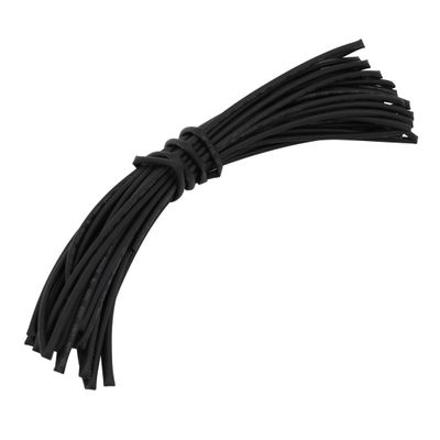 Aexit Polyolefin Heat Electrical equipment Shrinkable Tube Wire Wrap Cable Sleeve 8 Meters Length 2mm Inner Dia Black