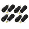 Aexit 5.5 x Distribution electrical 2.1mm Female to 4.0 x 1.7mm Male DC Power Adapter Connector 8pcs view 1