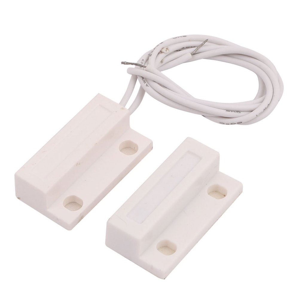 Aexit 2Pair Wired Electronic security Rolling Magnetic Contact Gate Switch Alarm Security with Adhesive Tape