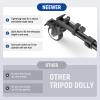 NEEWER Photography Tripod Dolly, Heavy Duty 50lbs Capacity Tripod Wheels with 3" Rubber Wheels for DSLR Cameras Camcorder Photo Video Lighting view 3