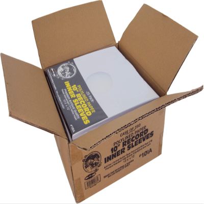 10" Premium Polylined Heavyweight Record Inner Sleeves - Archival Quality, Heavyweight Paper & Plastic #10IA (250)