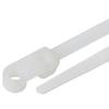 100-2000 MOUNTING HOLE ZIP TIES NYLON NAIL SCREW WIRE CABLE NATURAL (4" - 15") (1000, 12" 120lb) view 1