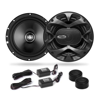 BOSS Audio Systems Elite BCK65 Component Car Speaker System - 2 6.5 Inch Speakers, 2 Tweeters, 2 Crossovers, 350 Watts Max Power