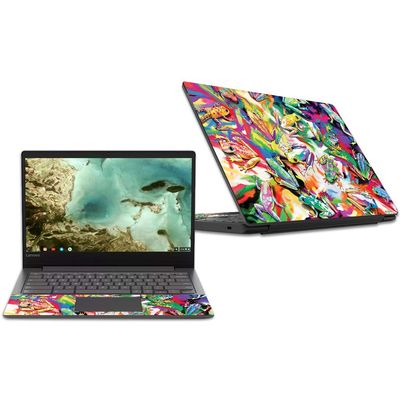 MightySkins Skin Compatible with Lenovo Chromebook S330 (2018) - Wet Paint | Protective, Durable, and Unique Vinyl Decal wrap Cover | Easy to Apply, Remove, and Change Styles | Made in The USA