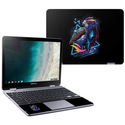 MightySkins Skin Compatible with Samsung Chromebook Plus LTE (2018) - Heroic Hawk | Protective, Durable, and Unique Vinyl Decal wrap Cover | Easy to Apply, Remove, and Change Styles | Made in The USA
