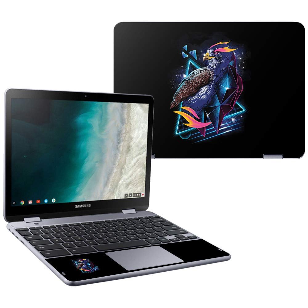 MightySkins Skin Compatible with Samsung Chromebook Plus LTE (2018) - Heroic Hawk | Protective, Durable, and Unique Vinyl Decal wrap Cover | Easy to Apply, Remove, and Change Styles | Made in The USA