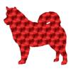 Alaskan Malamute Dog Breed - Vinyl Decal Sticker - 4.1" x 3.75" - Red Engine Turn view 1