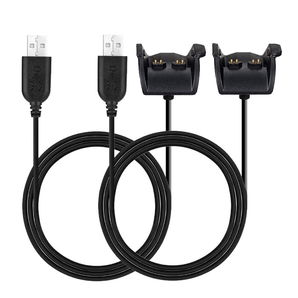 JIUJOJA 2Pack Replacement Charging Cable Cord Compatible with Garmin Vivosmart HR/HR+/HR Plus/Approach X40 (Not for Vivosmart) Smart Watch