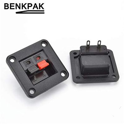 Davitu 2PCS Davitu Push Type Speaker Terminal Board 2 Positions Speaker terminal