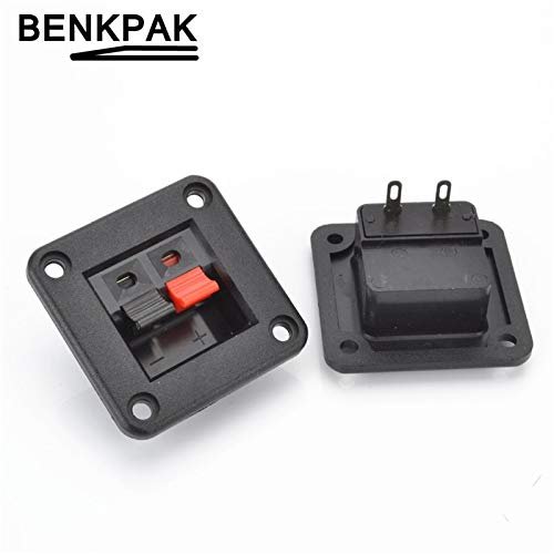Davitu 2PCS Davitu Push Type Speaker Terminal Board 2 Positions Speaker terminal