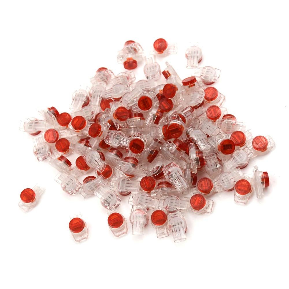 Davitu Wholesale 100PCS/LOTS 2.08mm NEWK3 dual Blade Connector Telephone line K3 Terminal Dual Blade for Three Wire Connection