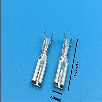 Davitu 2.2 2.8 4.8 6.3MM female wiring terminals/crimp Cold pressed terminals/car connectors - (Color: 2P8 500pcs)