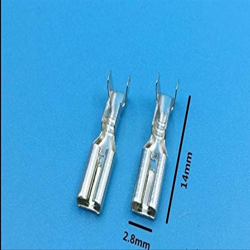 Davitu 2.2 2.8 4.8 6.3MM female wiring terminals/crimp Cold pressed terminals/car connectors - (Color: 2P8 500pcs)