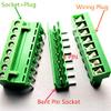 Davitu 3PCS YT2102 2EDG Pitch 5.08 mm Plug Terminal PCB Terminal Wiring plug+Straight Pin/Bent Pin Socket PCB Socket 14PIN-16PIN - (Color: 15P Bent) view 3