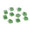 Davitu 10 Pcs 2Pin-10Pin Screw PCB Mounted Terminal Blocks Connector 2.54mm Pitch - (Color: 3pin) view 1